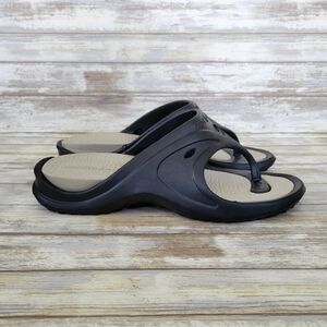 NWOT NothinZ Ergonomic EVA Flip Flop Sandals Men's 9/10 Women's 11/12 Black